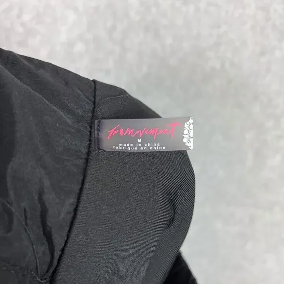 Free People Movement Black The Way Home Shorts High Waisted Size Medium - Picture 8 of 9